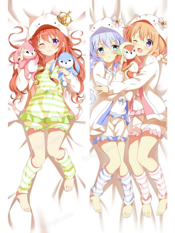 Hoto Cocoa Chino - Is the Order a Rabbit Dakimakura 3d pillow anime pillowcase