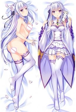 Emilia - Re:Zero Japanese hug dakimakura pillow case online