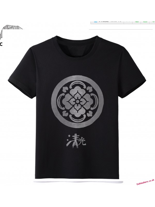 Black - Touken Ranbu Online Men Anime Fashion T-shirts