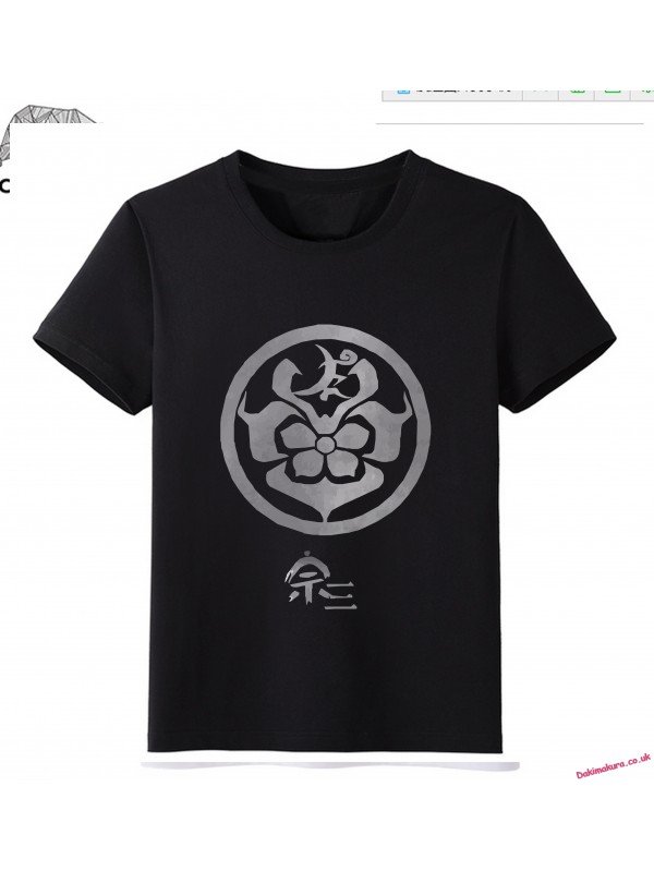 Black - Touken Ranbu Online Men Anime Fashion T-shirts