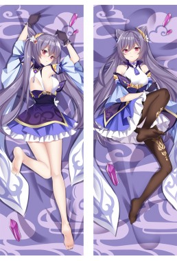 Genshin Impact Keqing Anime Dakimakura Japanese Love Body Pillowcover Case