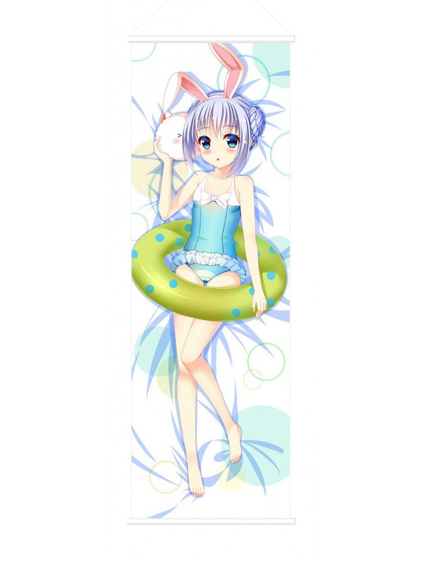 Is the Order Rabbit Japanese Anime Painting Home Decor Wall Scroll Posters